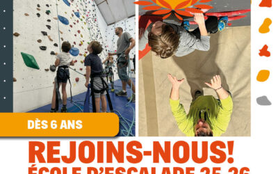 INSCRIPTIONS ÉCOLE ESCALADE