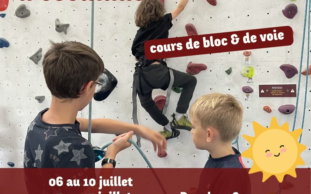 stages escalade – été