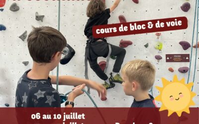 stages escalade – été